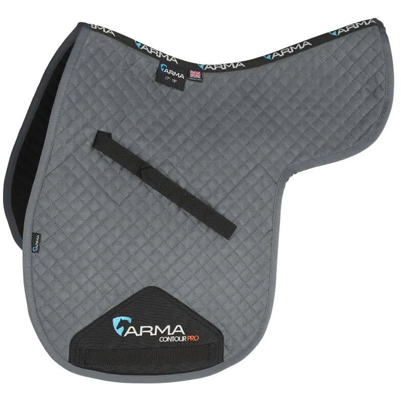 Shires ARMA Suede Numnah - Grey